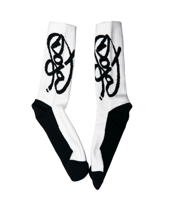 Socks – DOJA – White/Black Toes